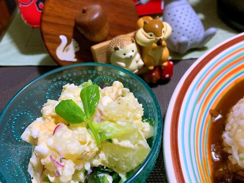 モッツァレラチーズと酢玉ねぎのポテトサラダ